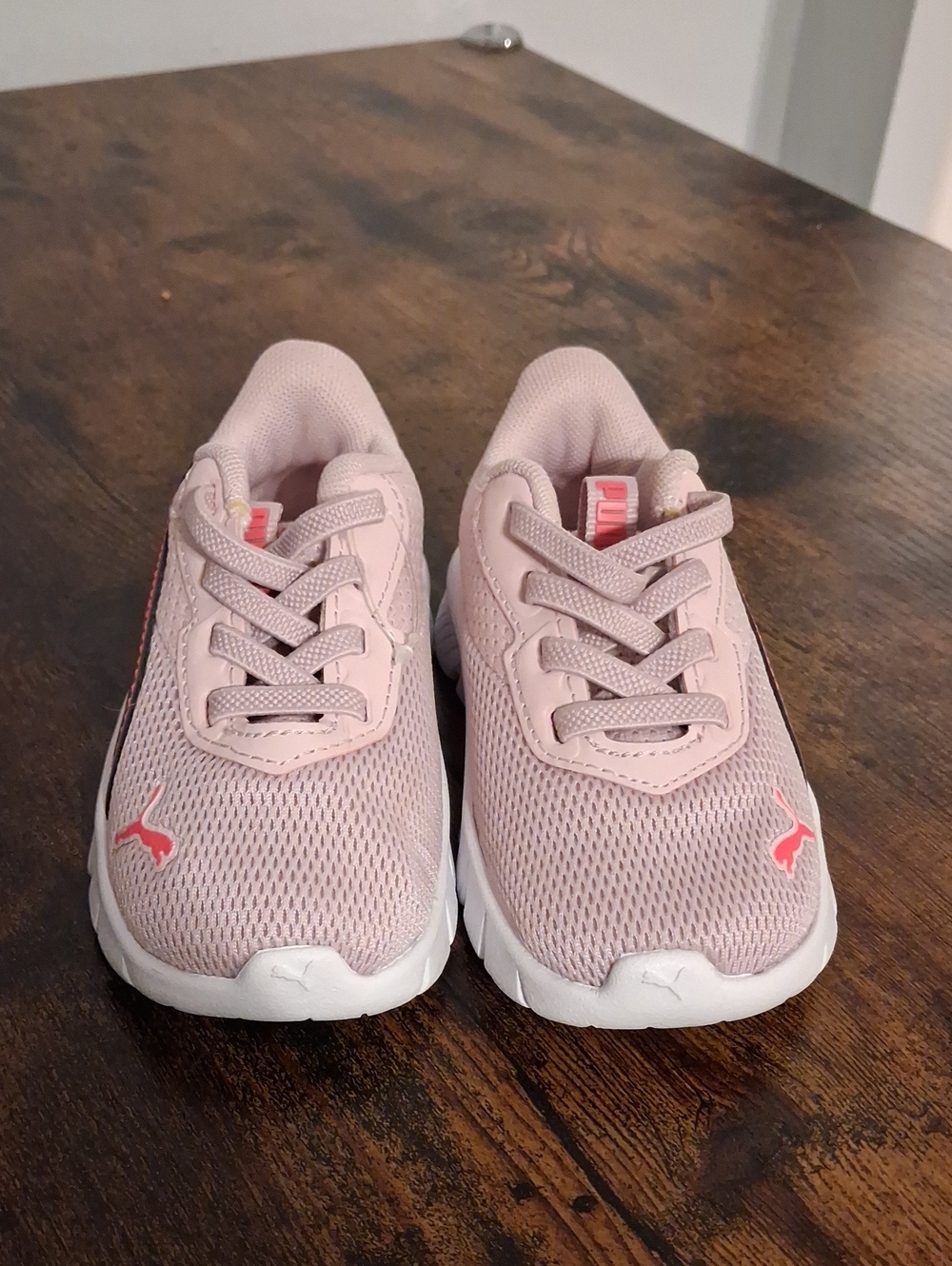 Puma Kids Pink Mesh Athletic Sneakers